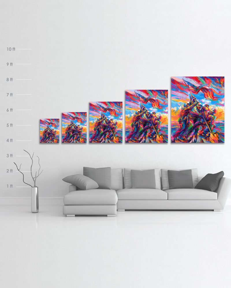 marine-corps-war-memorial-wall-art-dimensions-scale-colorful