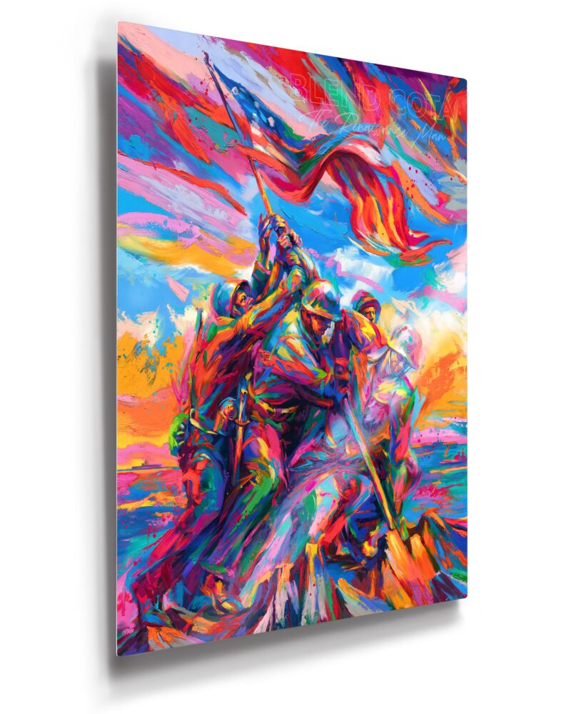 marine-corps-war-memorial-wall-art-metal-painting-colorful