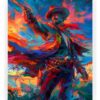 the-gunslinger-cowboy-wall-art-canvas-wrapped-painting-colorful